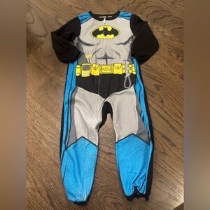 4T Batman Zip Up Pajamas